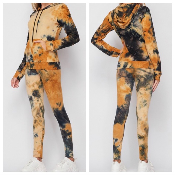 2 Piece Tie Dye Hoodie and pants set - Picture 3 of 3